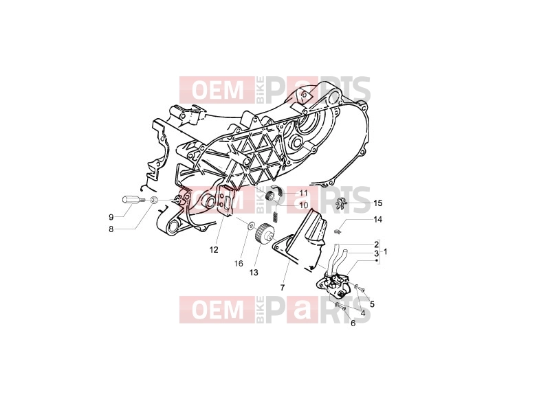 derbi Sonar 50 2T Engine » Oil pump