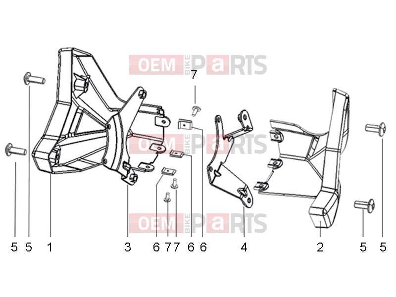 derbi STX 150 Frame » Shroud