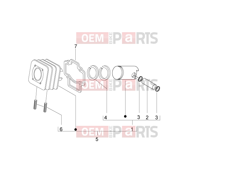 derbi Variant Sport 50 ENGINE » Cylinder