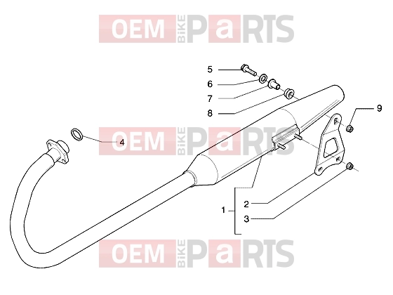 gilera Coguar Engine » Silencer