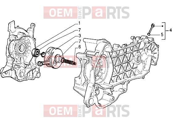 gilera DNA 180 Engine » Crankshaft