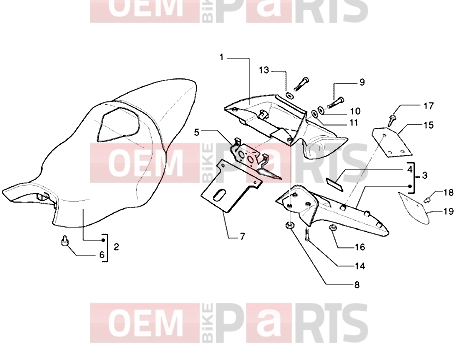 gilera DNA 180 Chassis » Saddle-Tail