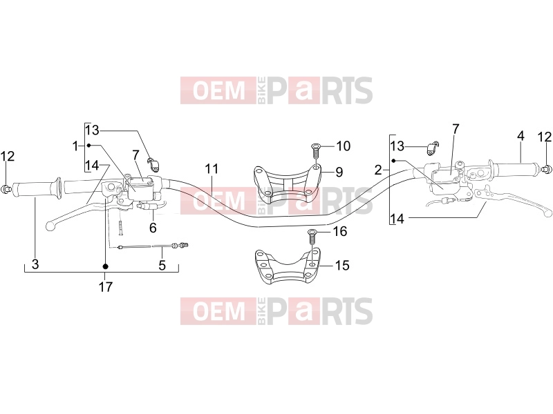 gilera 2006 DNA 50 Handlebars/Steering » Handlebars - Master cil.