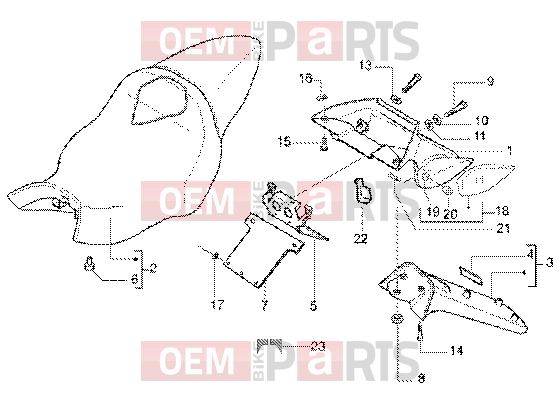 gilera DNA GP Experience Chassis » Saddle-tail