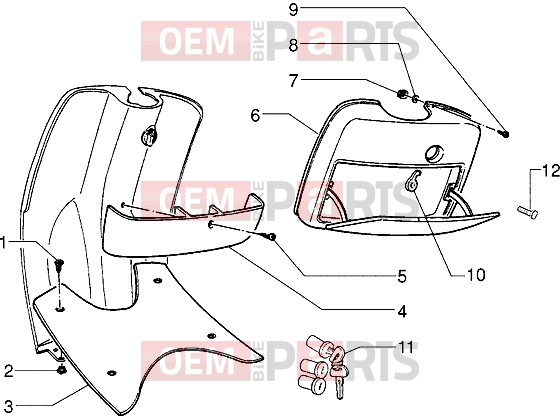 gilera Easy Moving Chassis » Front glove compartment