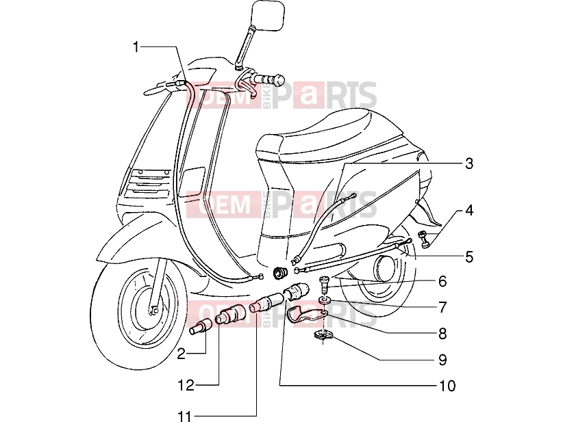 gilera Easy Moving bowdenek » bowdenek