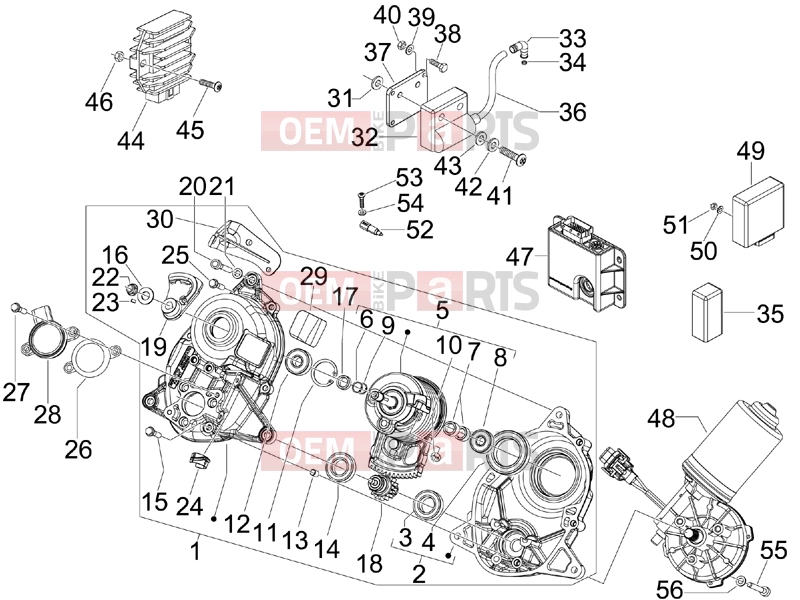 gilera 2009 Fuoco 500 Electrical system » Voltage Regulators - Electronic Control Units (ecu) - H.T. Coil