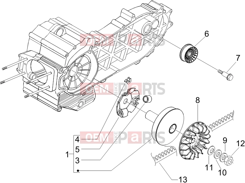 gilera 2010 Fuoco 500 Engine » Driving pulley