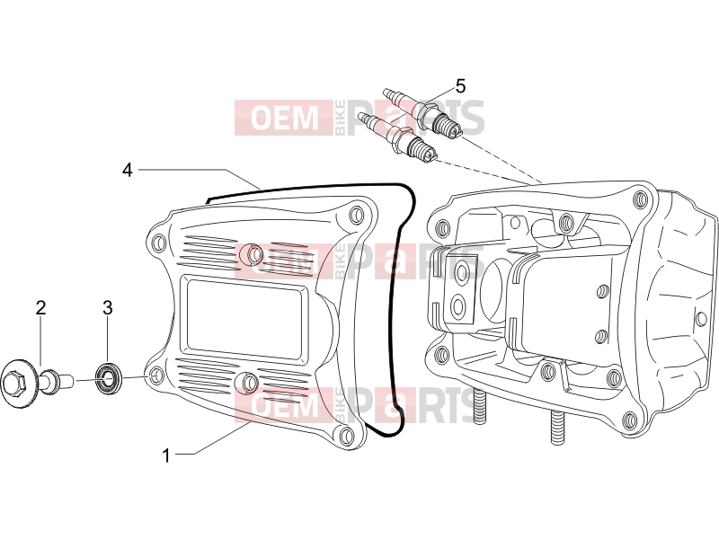 gilera 2013 Fuoco 500 Engine » Cylinder head cover