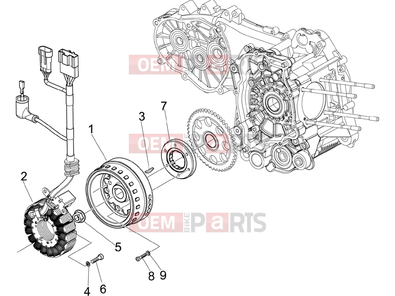 gilera 2014 Fuoco 500 Engine » Flywheel magneto
