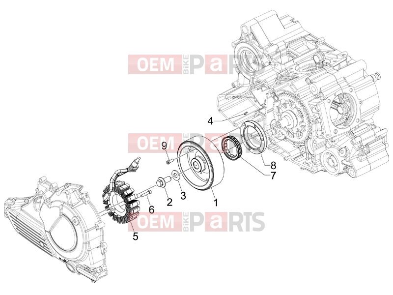 gilera 2009 GP 800 Engine » Flywheel magneto