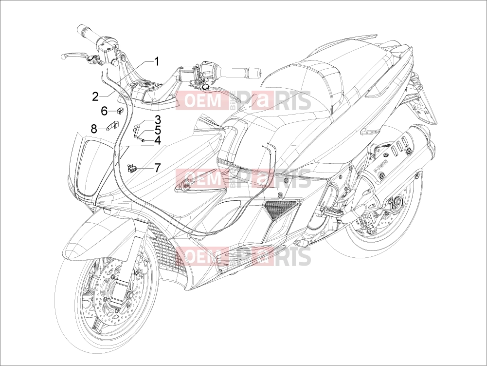 gilera 2010 GP 800 Braking system - Transmissions » Transmissions