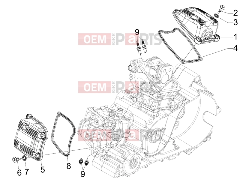 gilera 2009 GP 800 Centenario Engine » Cylinder head cover