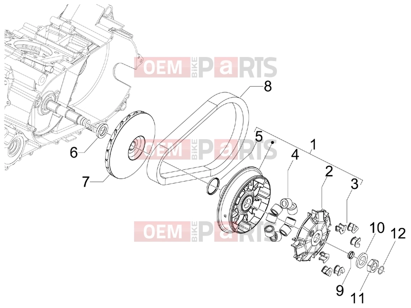 gilera 2009 GP 800 Centenario Engine » Driving pulley