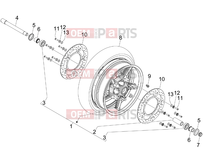 gilera 2009 GP 800 Centenario Suspensions - Wheels » Front wheel