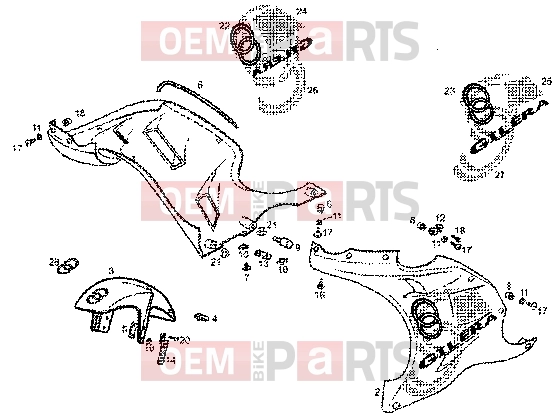 gilera GPR 50 Chassis » Side covers