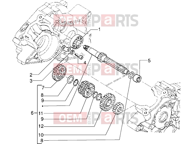 gilera GSM Engine » Main shaft