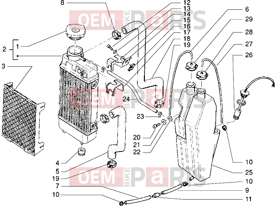 gilera GSM Engine » Radiator