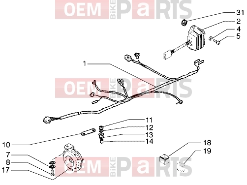 gilera H@k M.Y. 2001 Electrical system » Electrical devices