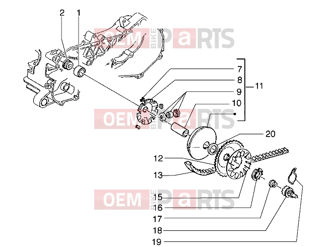 gilera Ice Engine » Driving pulley