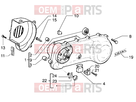 gilera Ice Engine » Transmission cover