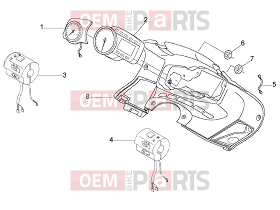 gilera Nexus 500 Electrical system » Instruments Set