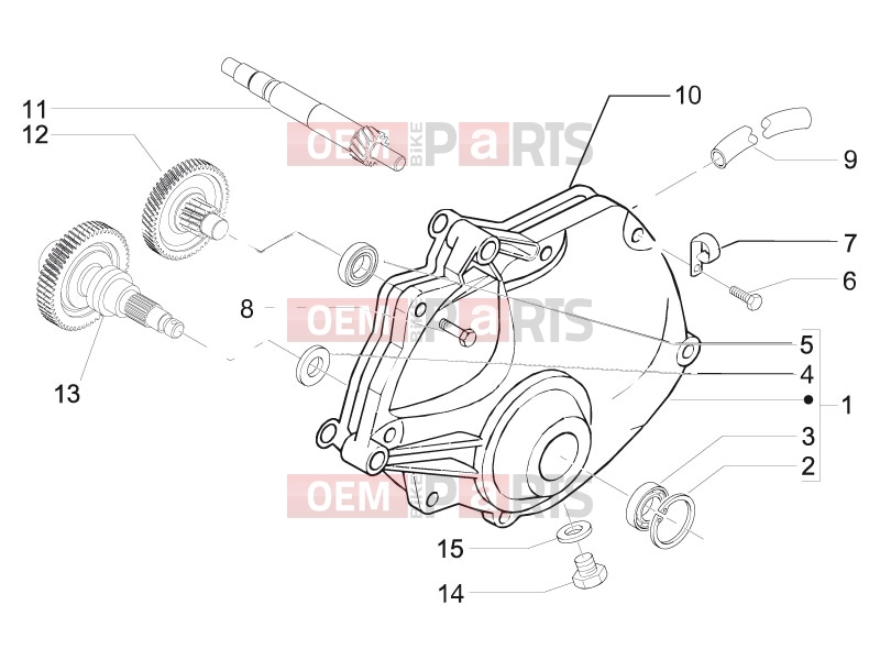 gilera 2010 Nexus 500 Engine » Reduction unit
