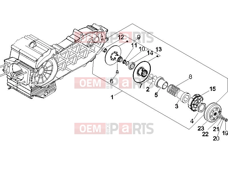 gilera 2011 Nexus 500 Engine » Driven pulley