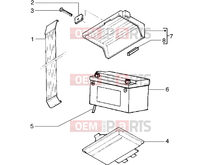 gilera Runner 50 2T Electrical system » Battery