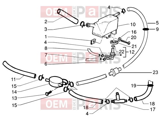 gilera Runner 125 VX 4T Chassis » Supply system