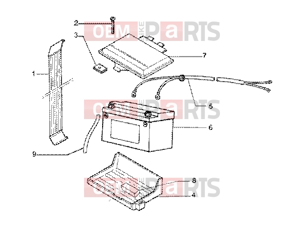 gilera Runner 180 FXR 2T Electrical system » Battery