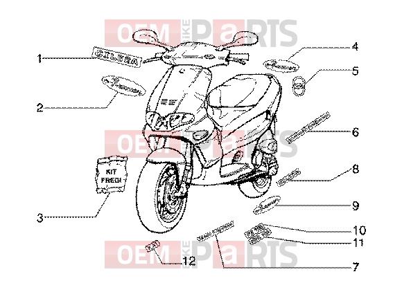 gilera Runner 180 FXR 2T Chassis » Emblems