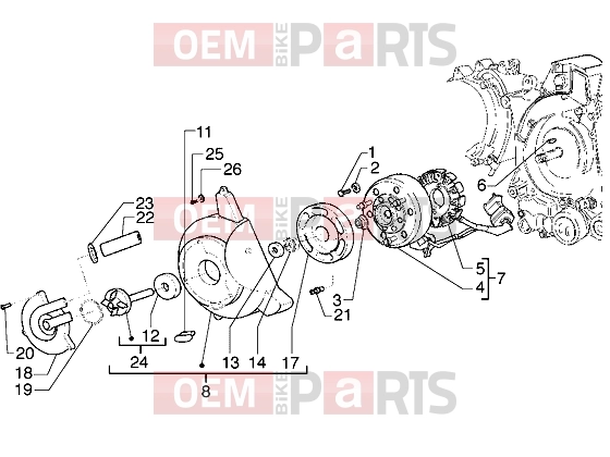 gilera Runner 180 VXR Engine » Flywheel magneto