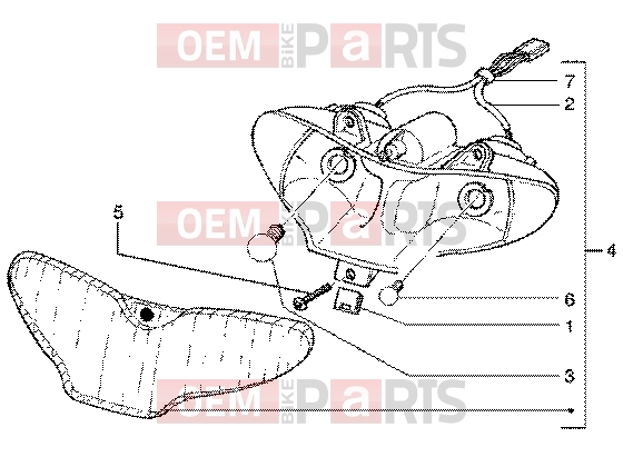gilera Runner 50 Poggiali Handlebars » Optical unit