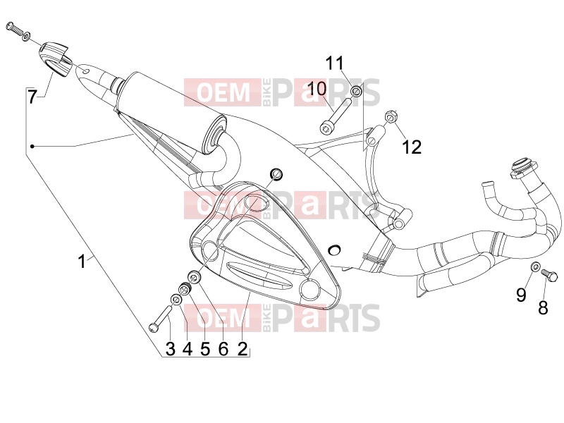 gilera 2008 Runner 50 ST Pure Jet Engine » Silencer