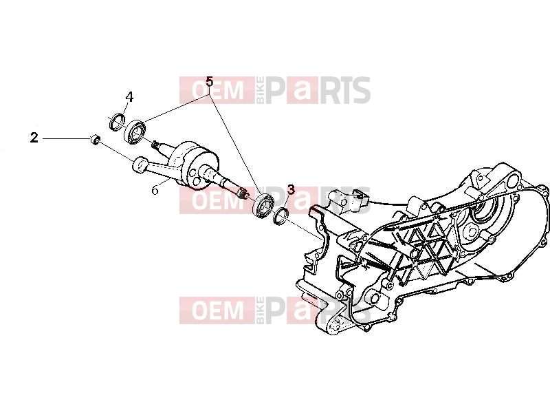 gilera 2007 Runner 50 Pure Jet Engine » Crankshaft