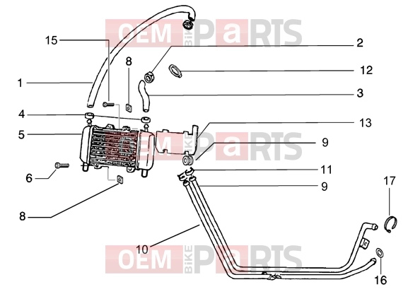 gilera Runner 50 Purejet Chassis » Cooling system