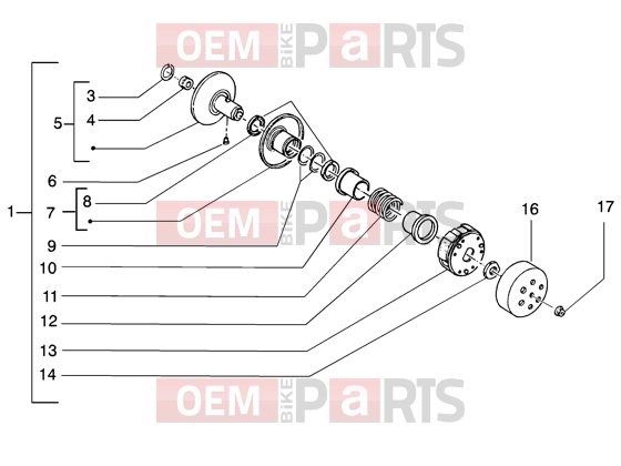 gilera Runner 50 Purejet Engine » Driven pulley
