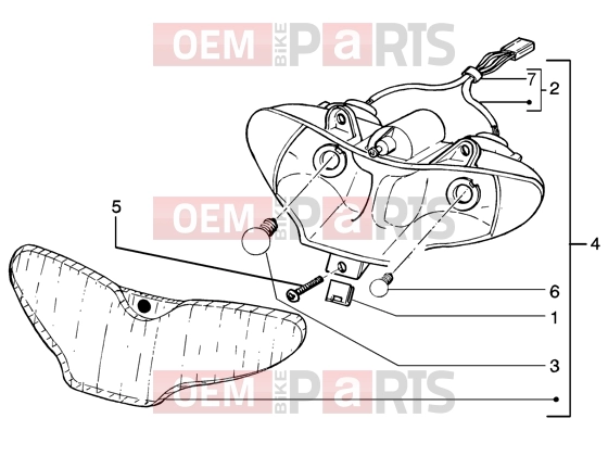 gilera Runner 50 Purejet Electrical system » Optical unit