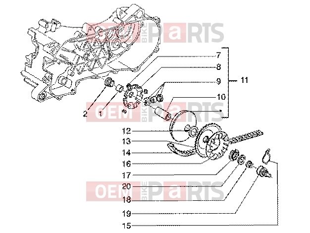 gilera Runner 50 SP Engine » Driving pulley