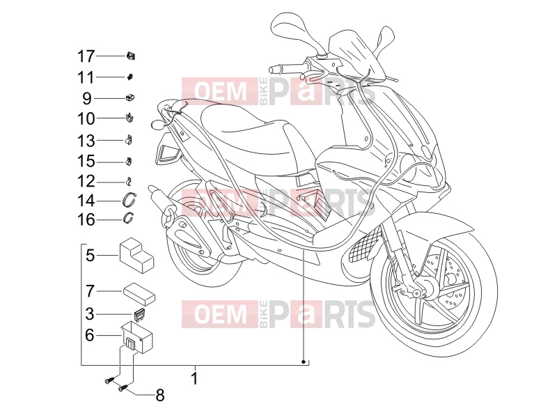 gilera 2008 Runner 50 SP -SC- Electrical system » Main cable harness