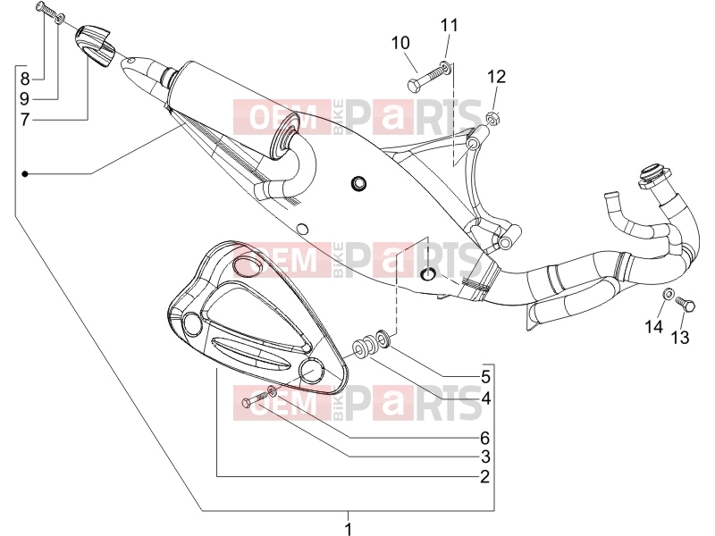 gilera 2011 Runner 50 SP Engine » Silencer