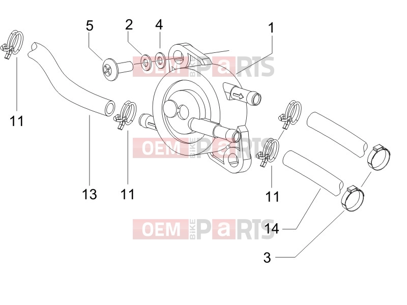 gilera 2013 Runner 50 SP Frame - Plastic parts - Coachwork » Supply system