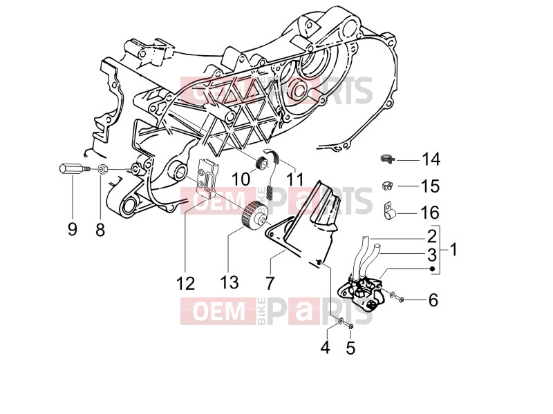 gilera 2014 Runner 50 SP Engine » Oil pump