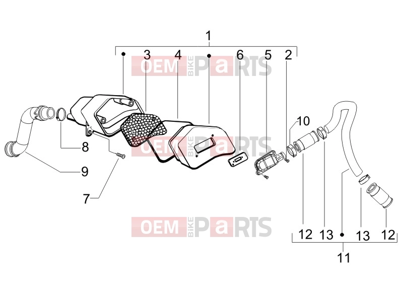 gilera 2014 Runner 50 SP Engine » Secondary air box