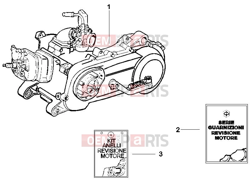 gilera 2015 Runner 50 SP Engine » Engine, assembly