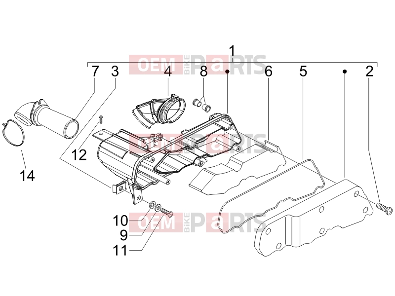 gilera 2019 Runner 50 SP Engine » Air filter