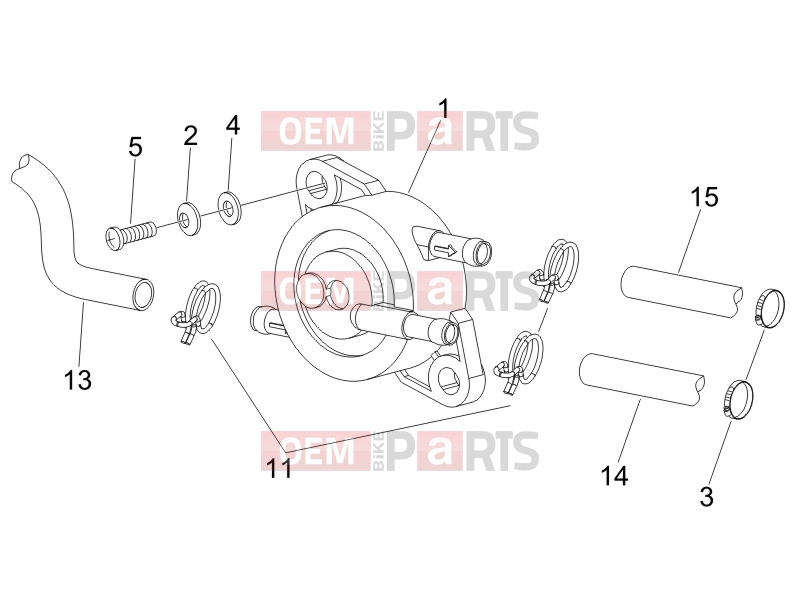 gilera 2007 Runner 50 SP Frame - Plastic parts - Coachwork » Supply system