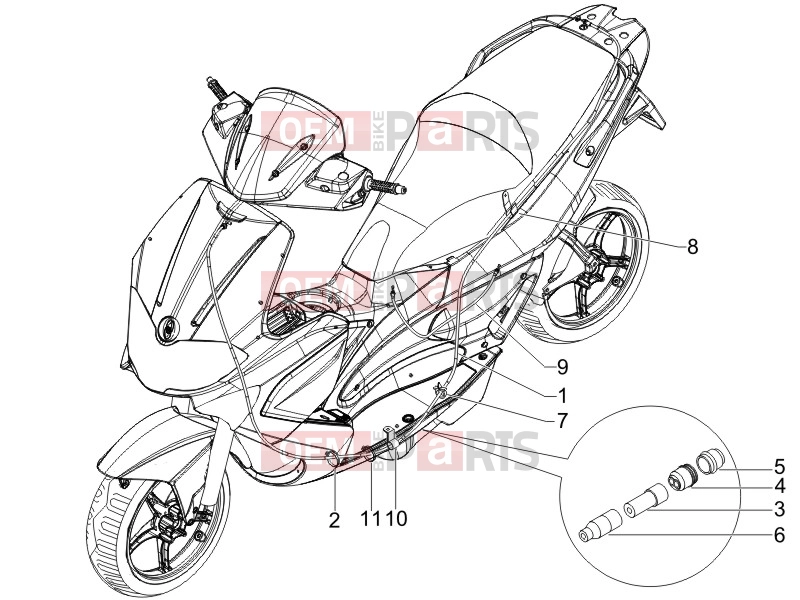 gilera 2009 Runner 50 SP Braking system - Transmissions » Transmissions