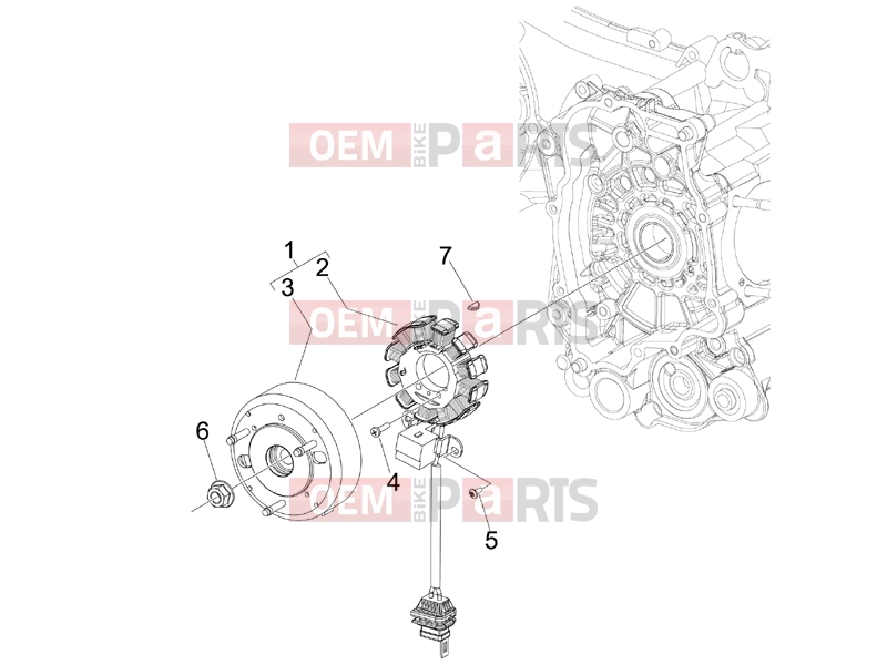 gilera 2015 Runner 125 ST 4T Engine » Flywheel magneto